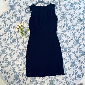 Banana Republic Black Midi Dress, tulip flare. Size 4